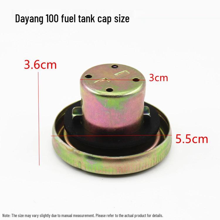 Tri-Wheel Motorcycle Fuel Cap Lock for AX100, Jinbiao, WY125, Kymco CBT, Dayang, Jog Lingying, and JH70 Models.