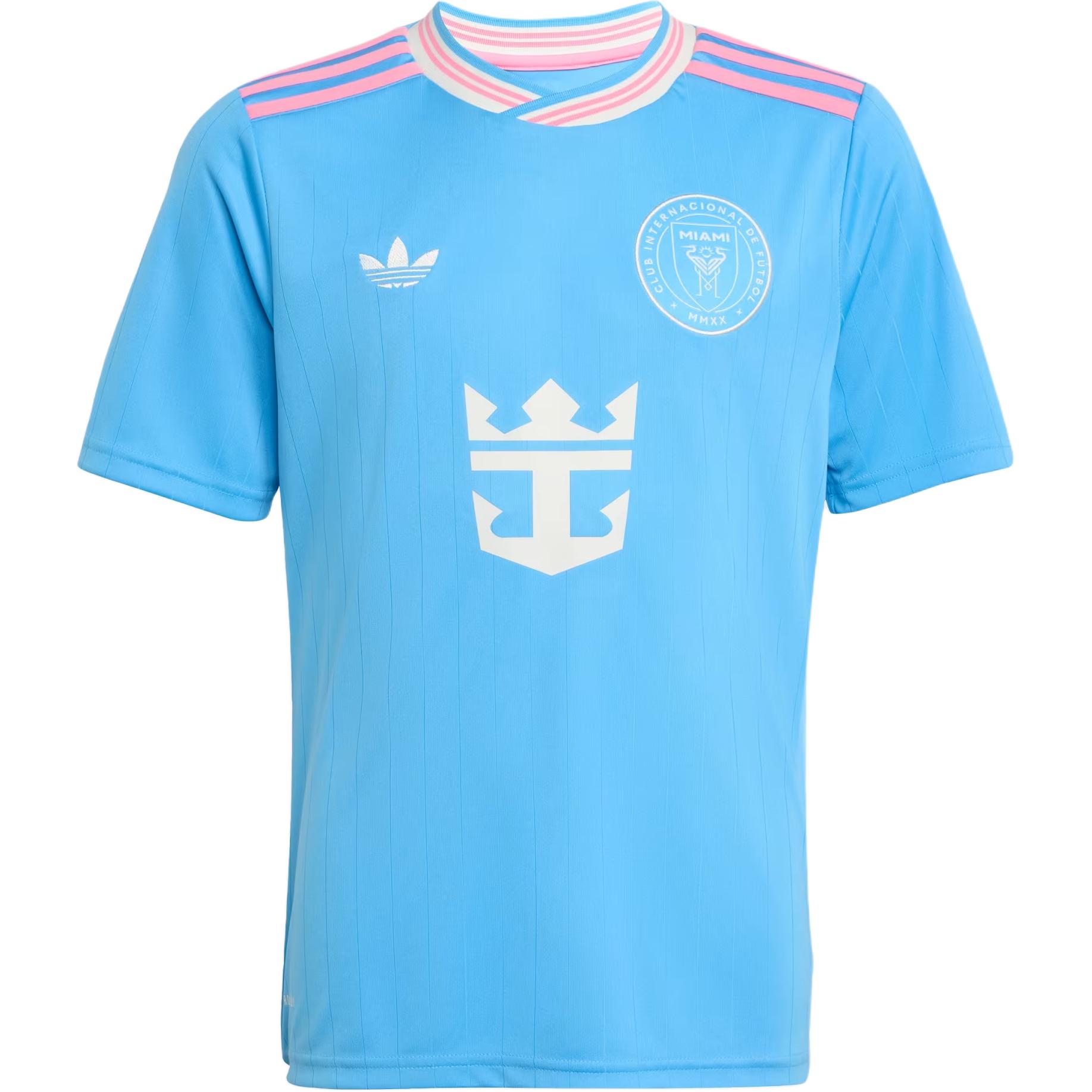 Adidas Originals SS25 Inter Miami CF 25/26 Third Messi Jersey Round Neck Fashion Soft Sports Football Short Sleeve Kids tops KA7507 M