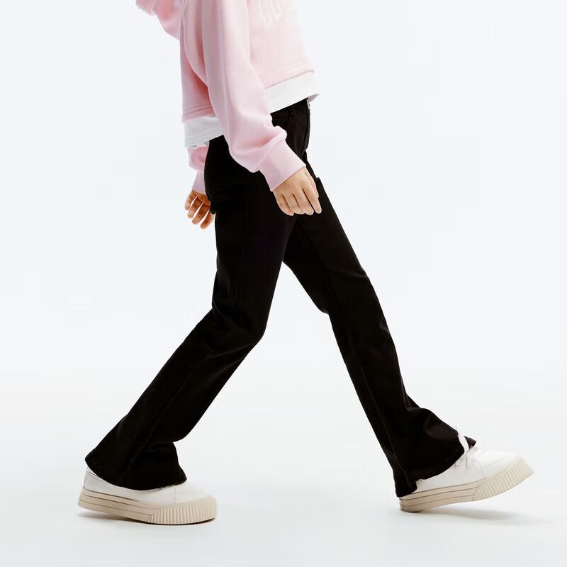 Little MO&Co. Girls  Modal Blend Flare Jeans 120