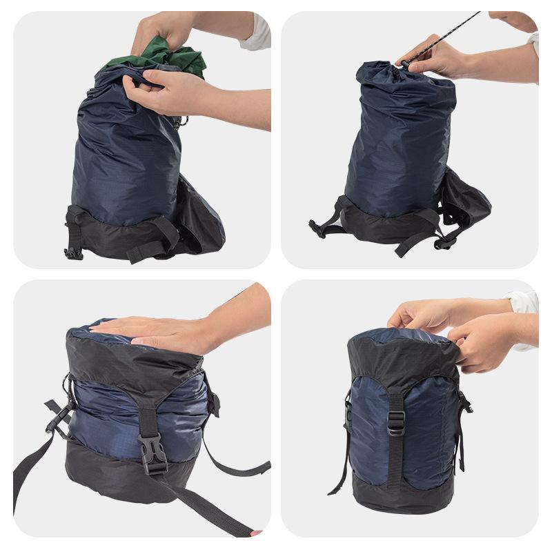 Outdoor Use Water Repellent Sleeping Carryall Compression Stuff Sack Camping Storage Compression Carryall Sack for Backpacking Travel Hiking