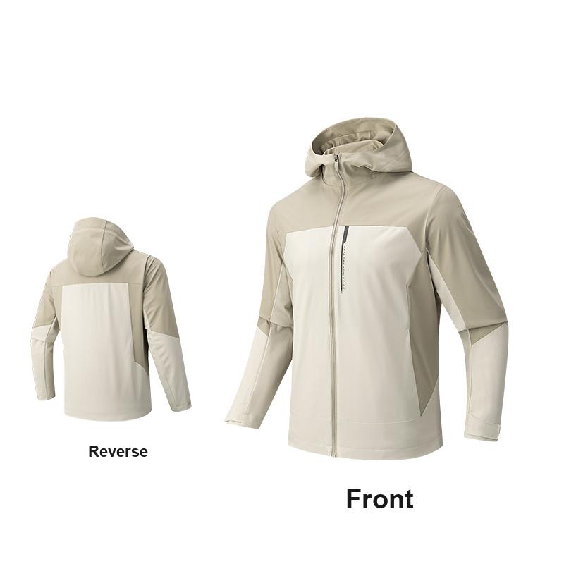 Anta Versatile Water-Repellent Training Jacket Men Jackets Blue-Grey Mountain-Grey 152617603S-1