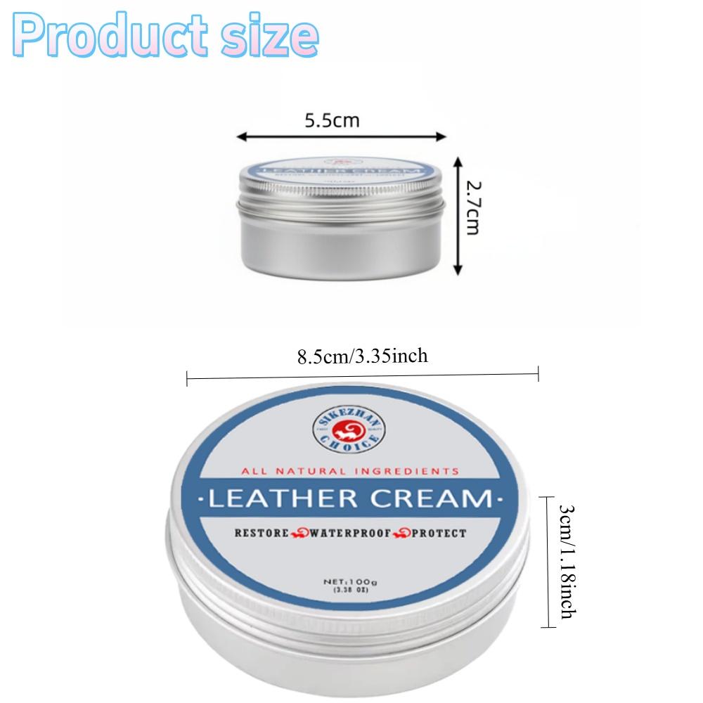 SIKEZHAN Leather Conditioner Balm – Natural Leather Care Cream for Car Seats & Interior | Clear & Odorless