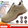 Men's Steel Toe Safety Work Shoes - Anti-Smash, Anti-Puncture, Comfortable, Wear-Resistant Construction Site Footwear