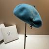 Australian Wool Beret Women'S French Personality Irregular Cross Star Anise Bud Hat Sweet Cool Painter Hat