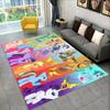 Cute 3D P-Pony Cartoon Unicorn Area Rug,Carpet Rug for Home Living Room Bedroom Sofa Doormat Decor,kids Play Non-slip Floor Mat
