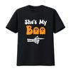 New Limited Shes My Boo Matching Halloween Couples T Shirt Size S 5xl Vintage Homme Soft Breathable