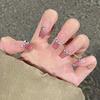 Glossy Press On Nail No Fading Sturdy Material Nail Easy To Wear for Women and Girl Party Activity