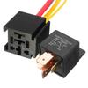 Waterproof 12V 80A 5Pin Dc Amp Spdt Car Relay + Practical Socket Car Starter Automotive Relay Universal Relays