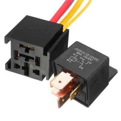 Wasserdicht 12V 80A 5-Pin DC Amp SPDT Auto-Relais + Praktische Buchse Autostarter Automobil-Relais Universelle Relais