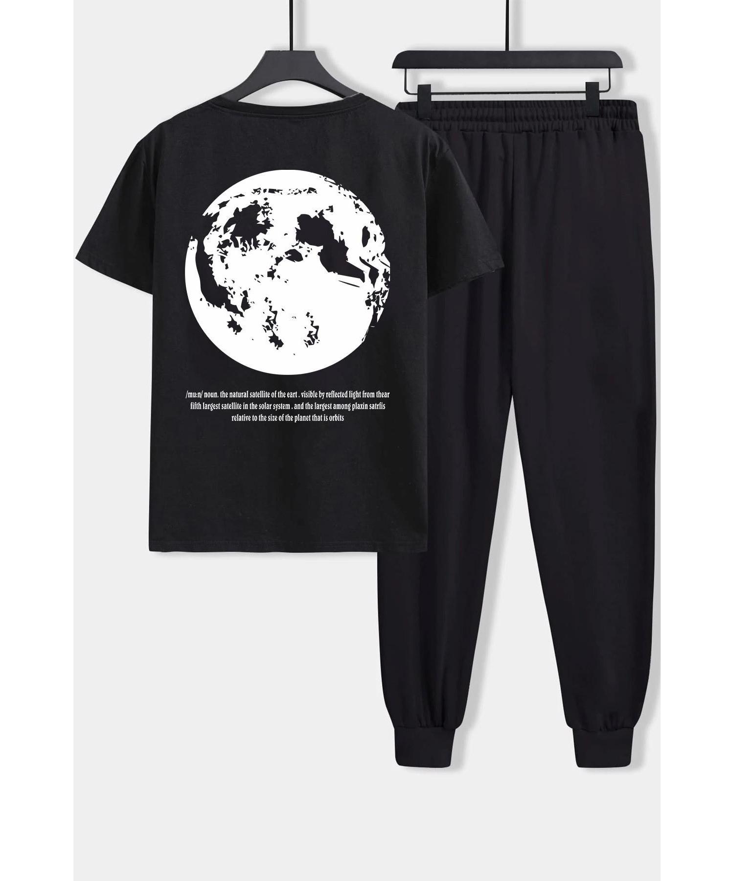 

Унисекс комплект спортивного костюма с принтом The Moon сверху и снизу