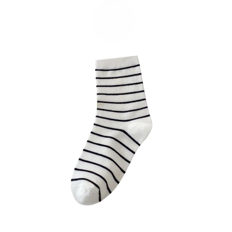 Female Spring and Summer New Simple All Take Deodorant Wicker In The Tube Cotton Socks