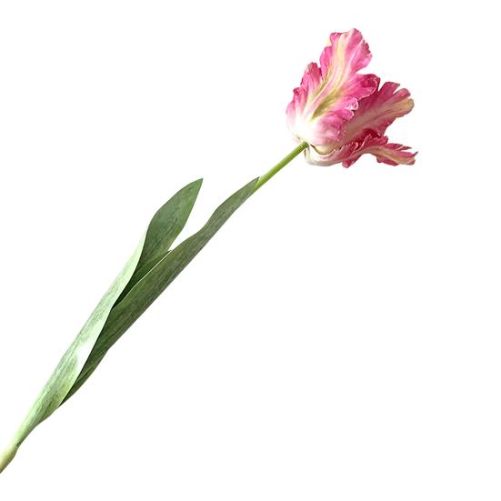 Kunstig tulipan realistisk falsk blomst med blader ingen vedlikehold falsk tulipan for hjemmedekor bryllupsfest bordpynt