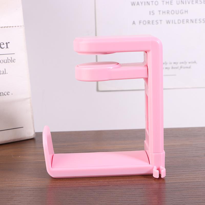 Suporte para Fone de Ouvido Sem Furos Clipe de Mesa Ajustável Gancho de Armazenamento de Mesa Suporte Giratório 360 Graus Decoração de Casa