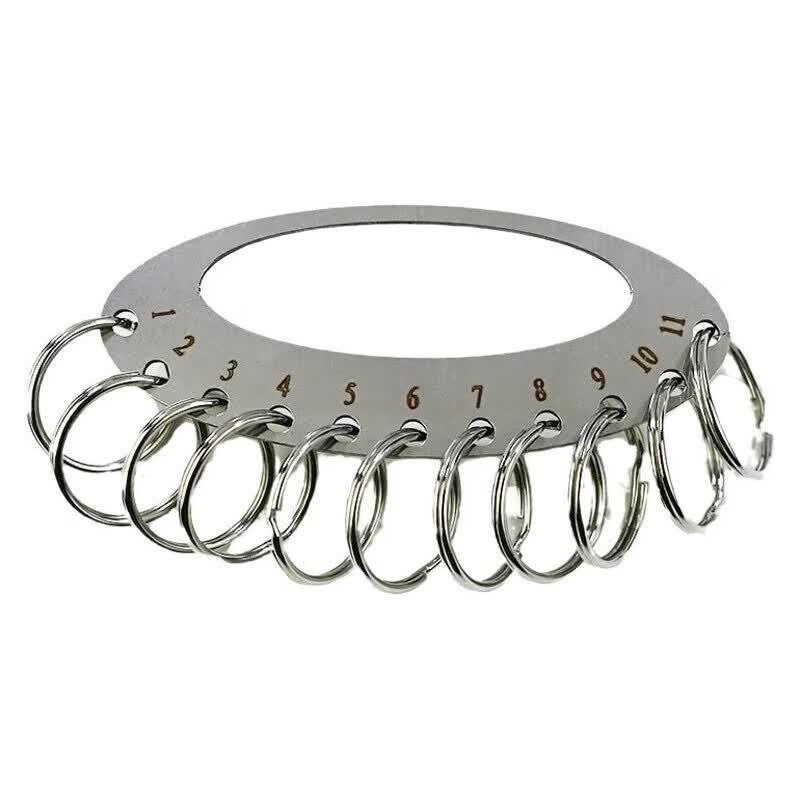 Metal Key Organizer with Rings