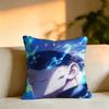 Hot Anime Character Satoru Gojoo Square DoubleSided printed Pillow Case Bedroom Bedside Pillow Sofa Cushion Cover