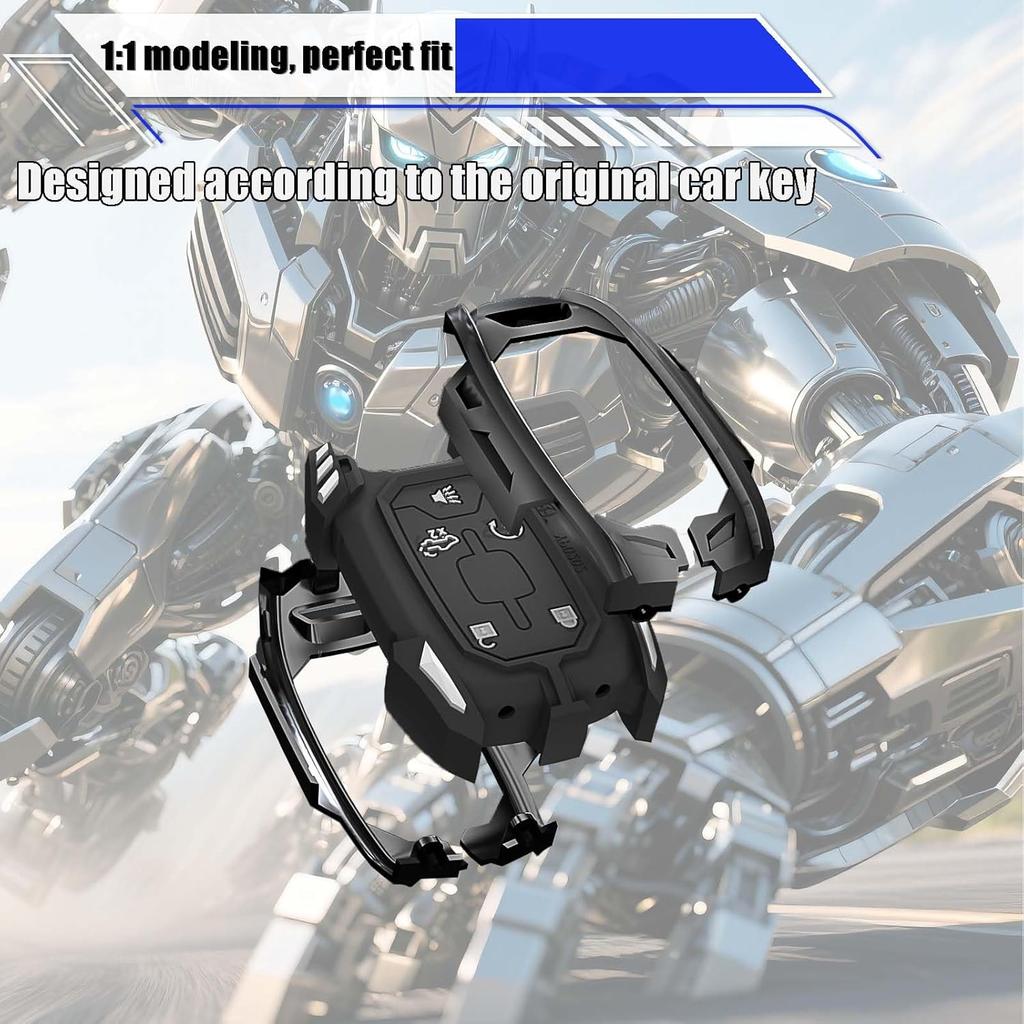 Egreat Zinc Alloy Key Fob Case Cover For GMC Sierra, Chevy Silverado 1500 2500HD 3500HD , Key Fob Shell Keychain Holder Remote Key Protector