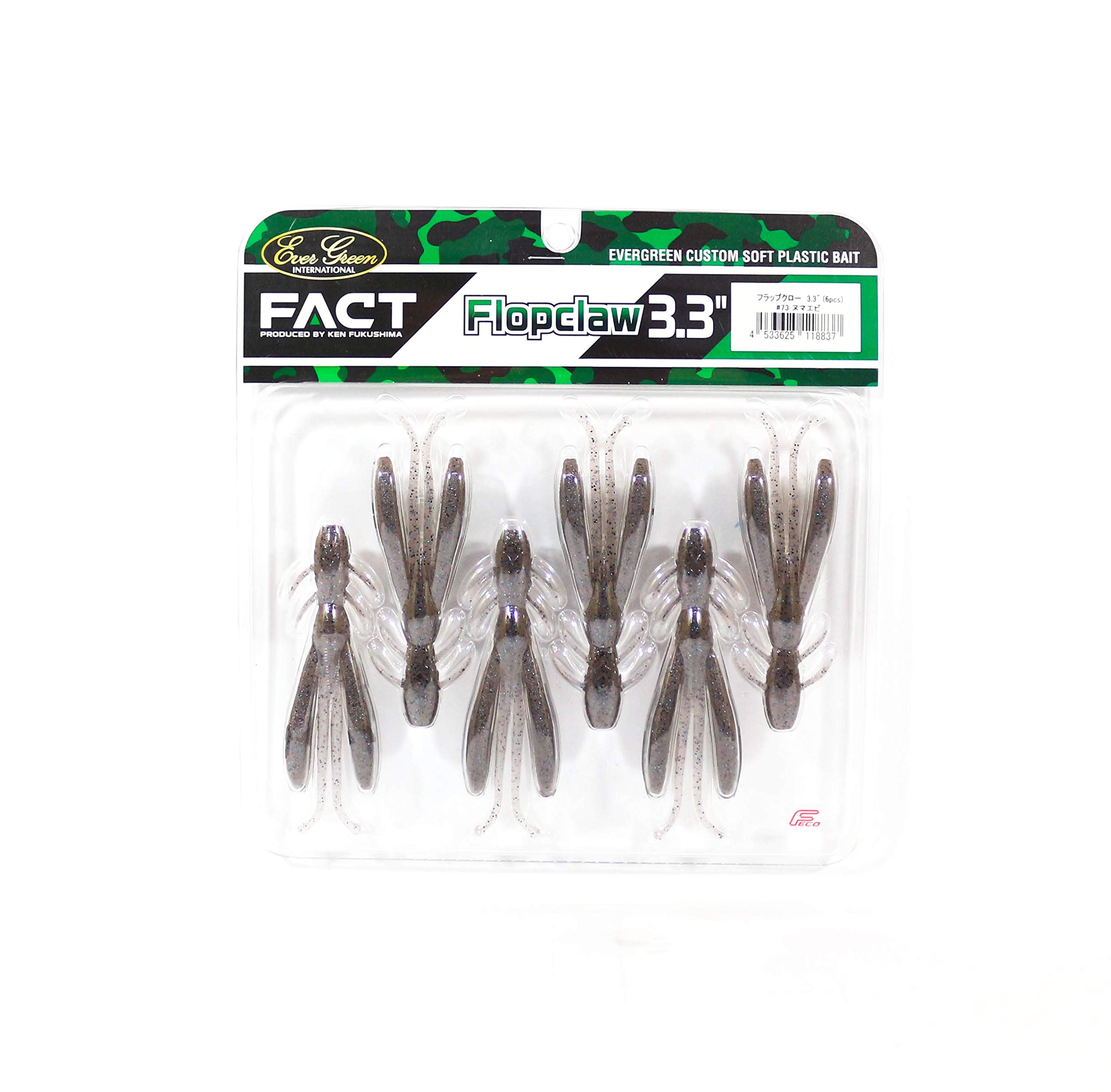 EVERGREEN Worm Flap Claw 3.3 inch #73 Numa Shrimp 3.3 inch