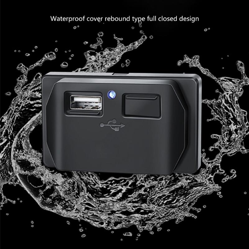 3.1A 12-24V Twin USB Port Fast Chargers Socket Power Outlet Panel for Car RVs