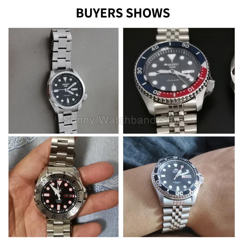 Gebogene Schnittstelle Exquisites Edelstahl-Uhrenarmband 22 mm für Seiko Turtle Serie SRP777J1SRPE99K1 Stahl-Uhrenarmband Langlebig