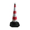 70cm Rubber Traffic Cone with Reflective Stripes, Carrying Handle, Warning Post, Safety Barrier, and 90cm Cone Options.