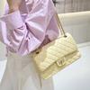 Cross-border Popular Sheepskin CF Small Square Bag High-end Diamond Leather Bag Women's Small Fragrant Wind Chain Shoulder Messenger Bag