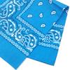 Trifong bandana light blue paisley 100% cotton blue bandana adult stylish cotton handkerchief bandana men's women's unisex 55cm x 55cm blue