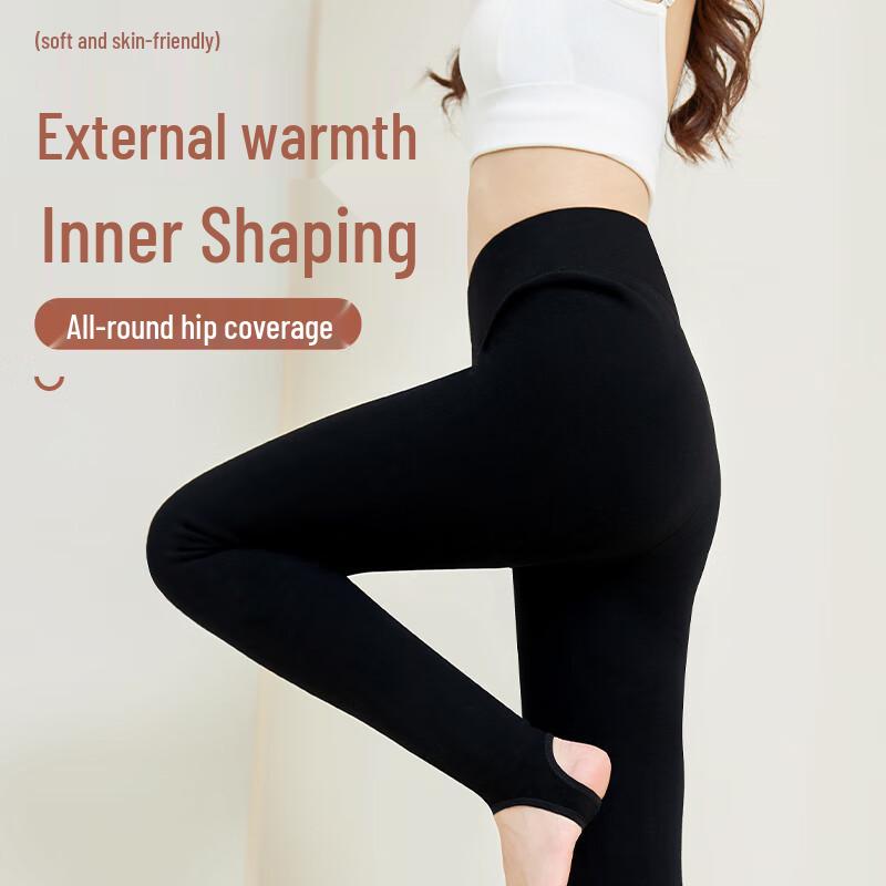 LANGSHA Women's Silk Fleece-Lined Thermal Leggings