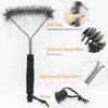 New Kitchen Accessories BBQ Grill Brush and Scraper Barbecue Kit Cleaning Brush Stainless Steel Tools Wire Bristles Triangle
