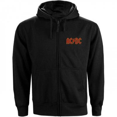 Womens/Ladies Back Print Logo Full Zip Hoodie