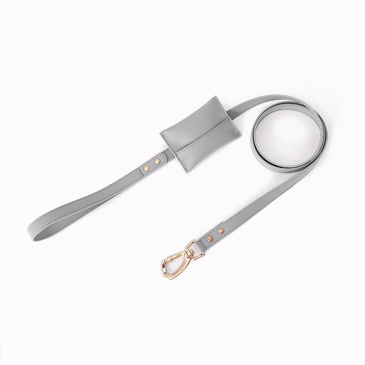 Loudik Soft Leather Dog Chest Strap Pet Leash Set Walking Leash Puppy Strap Small and Medium Dog Out Accessories Wholesale