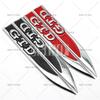 2 x GTD Body Fender Side Metal Chrome Zinc Alloy Knife Side 3D Adhesive Emblems Badges Decals for Volkswagen NWP1