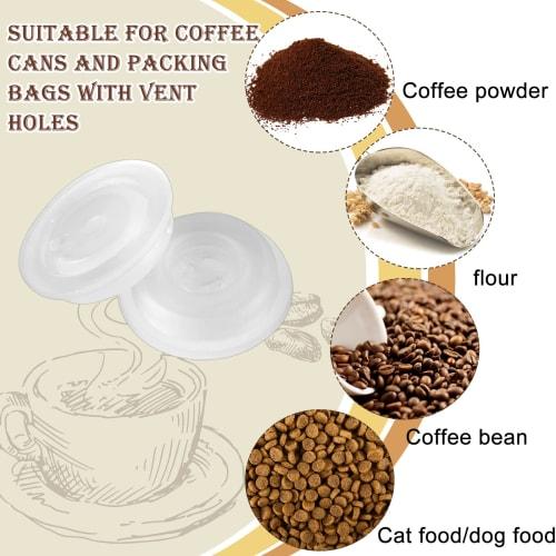 Tondiamo 22-Piece CO2 Valve Filter Set for Coffee Canisters, Airtight with 2 Rubber Rings, One-Way Degassing Breather for Bean Containers, Bags, and F