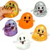 Ghost Fidget Toy Glitter Squeeze Stress Relief Transparent TPR Ball Slow Rising Decompression Sensory Halloween Party Favors
