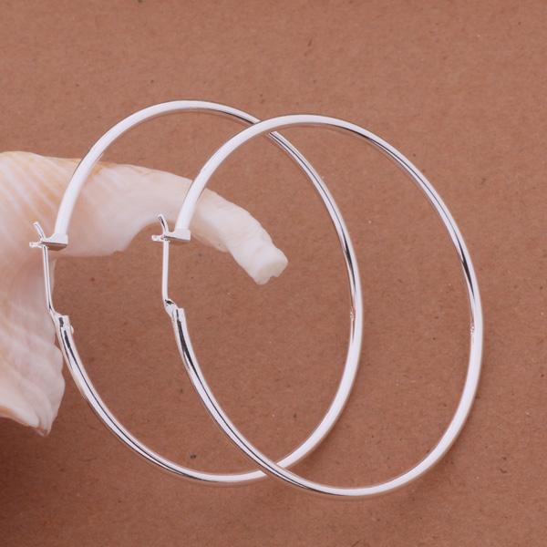 

925 Sterling Silver Earrings 5CM Diameter For Women Exquisite Student Girlfriend Jewelry Accessories Wedding Fashion Gift