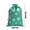 Medium Christmas Bags Gold Foil Drawstring Home Decor Christmas Treat Bags For Birthday Thanksgiving Holiday New Year Wedding