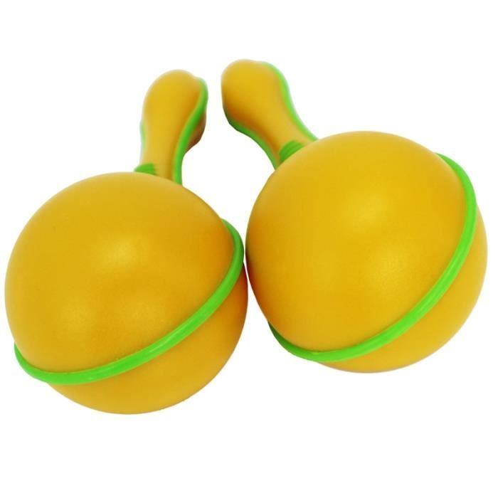 A-Star Maracas en plastique - Jaune