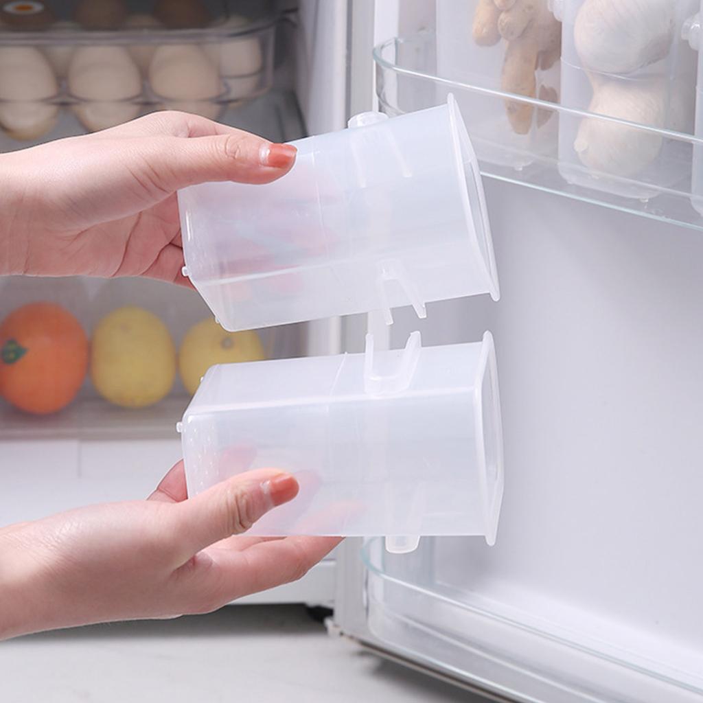 Refrigerator , Space Saving Fridge Storage Container for Vegetables and Food, with Transparent Design and Sturdy Plastic Body, for Kitchen