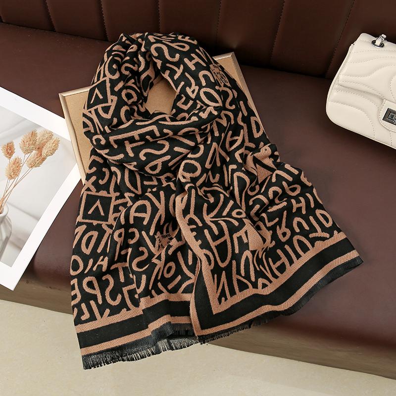 New Winter Plaid Cashmere Scarf Women Luxury Warm Shawls Poncho Tassel Thickened Men Unisex Neck Pashmina Scarf Rainbow Echarpe