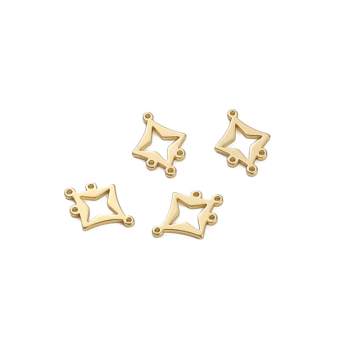 

Медный веерообразный ромбовидный кулон с геометрическим узором «Любовь сливы» для самостоятельного изготовления ювелирных изделий, аксессуары для рукоделия 12x16mm