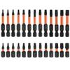 26-teiliges 1/4" Sechskant Schaft Torx Bit Set, 25mm & 50mm, Massiv & Hohl, S2 Legierter Stahl