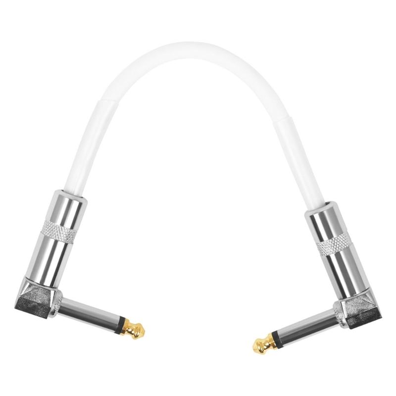 Guitar Patches Cables 6.35mm Right Angle Guitar Effect Pedal Cables Low Noise and Good Quality Guitar Effect Pedals Plug