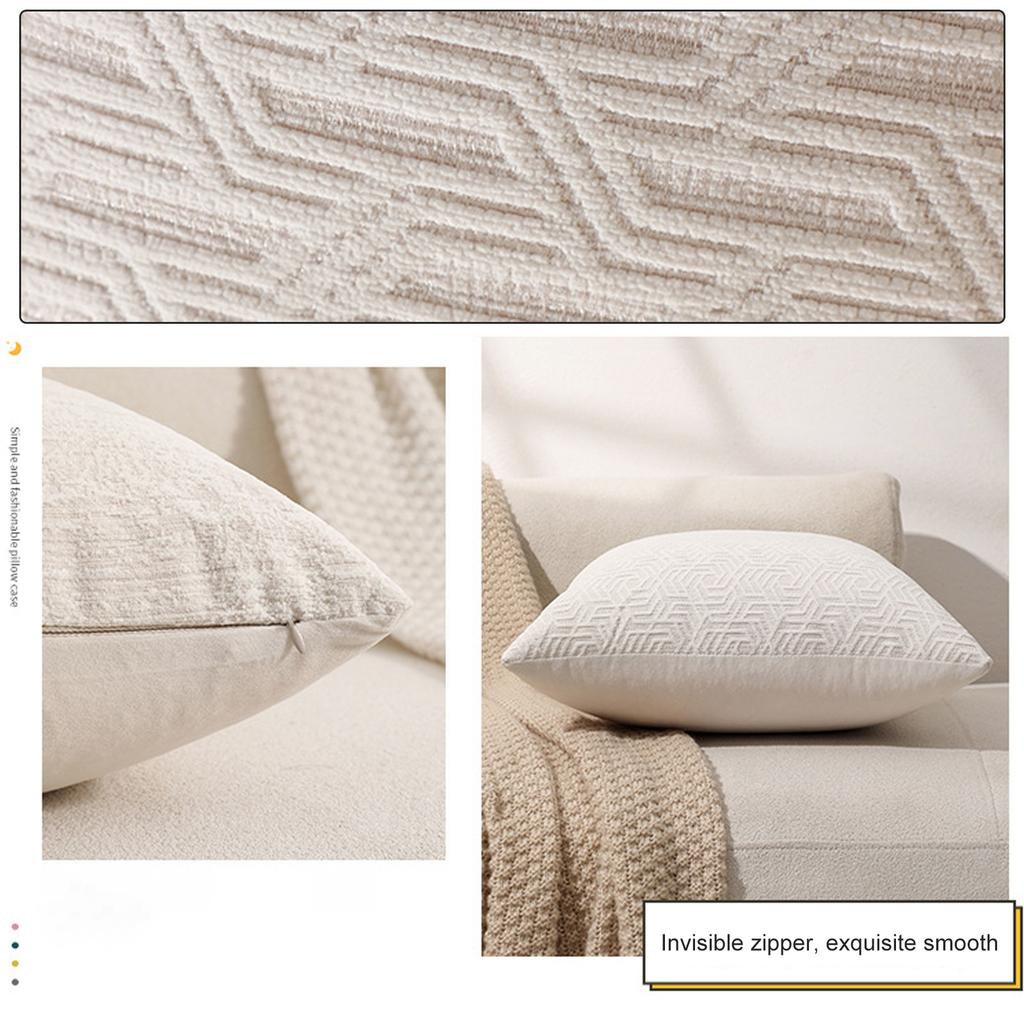 Romantic Chenille Pillow Covers Decorative Throw Pillow Covers Square Pillowcase For Holiday Home Office Decoration