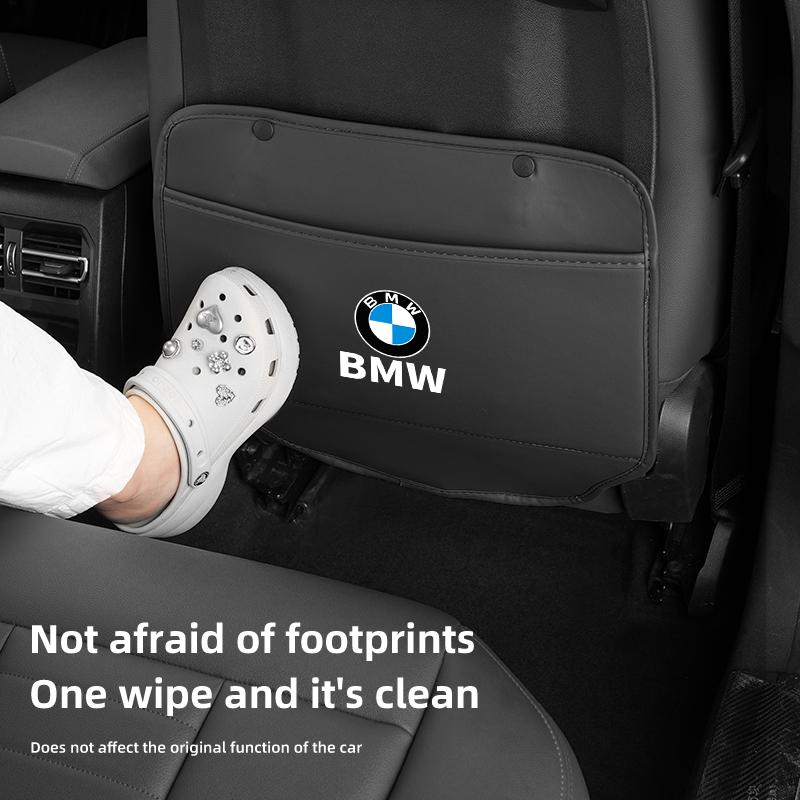 QSLE3 New 2025 Car Seat Back Anti Kick Protective Pad Cover Anti-Scratch Mat For BMW X1 X2 X3 X4 X5 X6 X7 G20 G30 6GT F10 E39 F30 E36