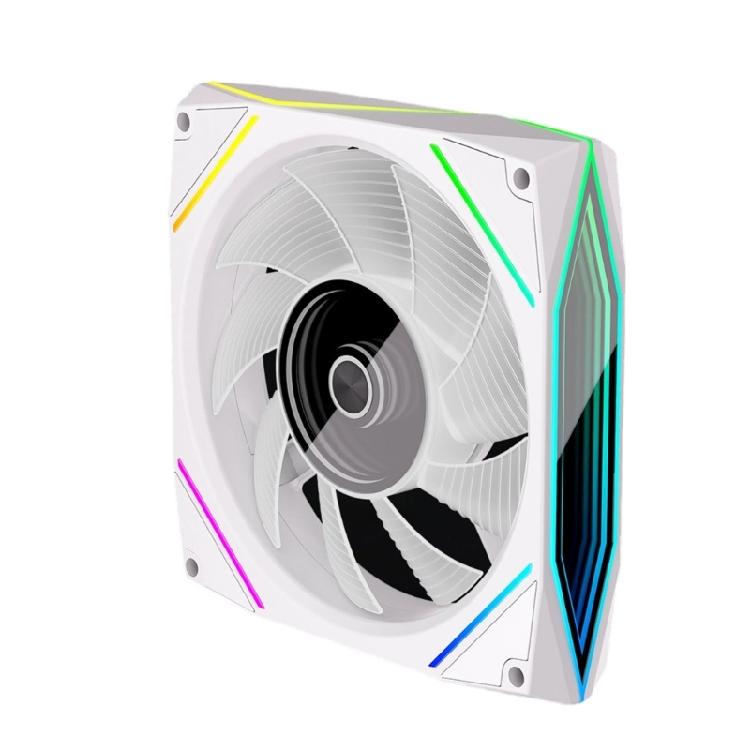 12x12cm Universal Computer Fan Addressable ARGB Asynchronous Light Support Silents PWM Technology Mirror Finish