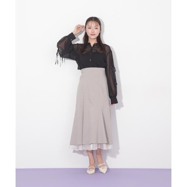 Jill by Jill Stuart Back Gathered Sheer Shirt