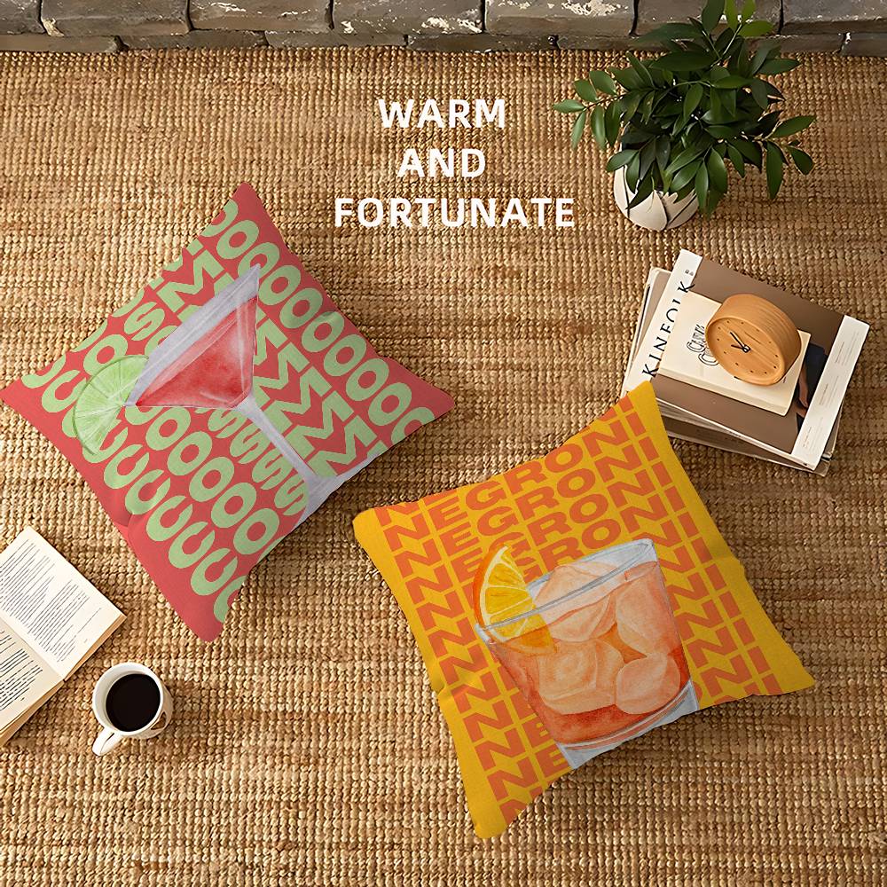 Cosmopolitan Pillow Gifts Home Office Furnishings Bedroom Sofa Car Cushion Cover Case 45x45cm