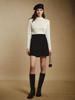 Wen Jiu Wool A-line Mini Skirt: Women's Slimming Short Plush, Winter Minimalist Style