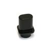 ALLPARTS Telecaster Switch Knobs, Square, Black, Inch Dimensions (Pack of 2) SK-0713-023