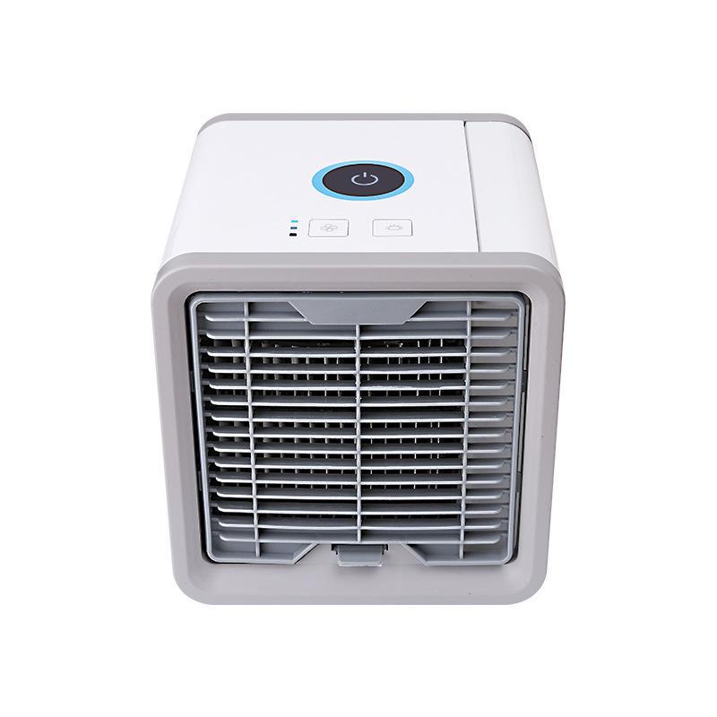 

Бытовой USB-охладитель воздуха — небольшой настольный мини-вентилятор с функциями охлаждения, мобильного увлажнения и кондиционирования воздуха. 16.8*16.5cm белый