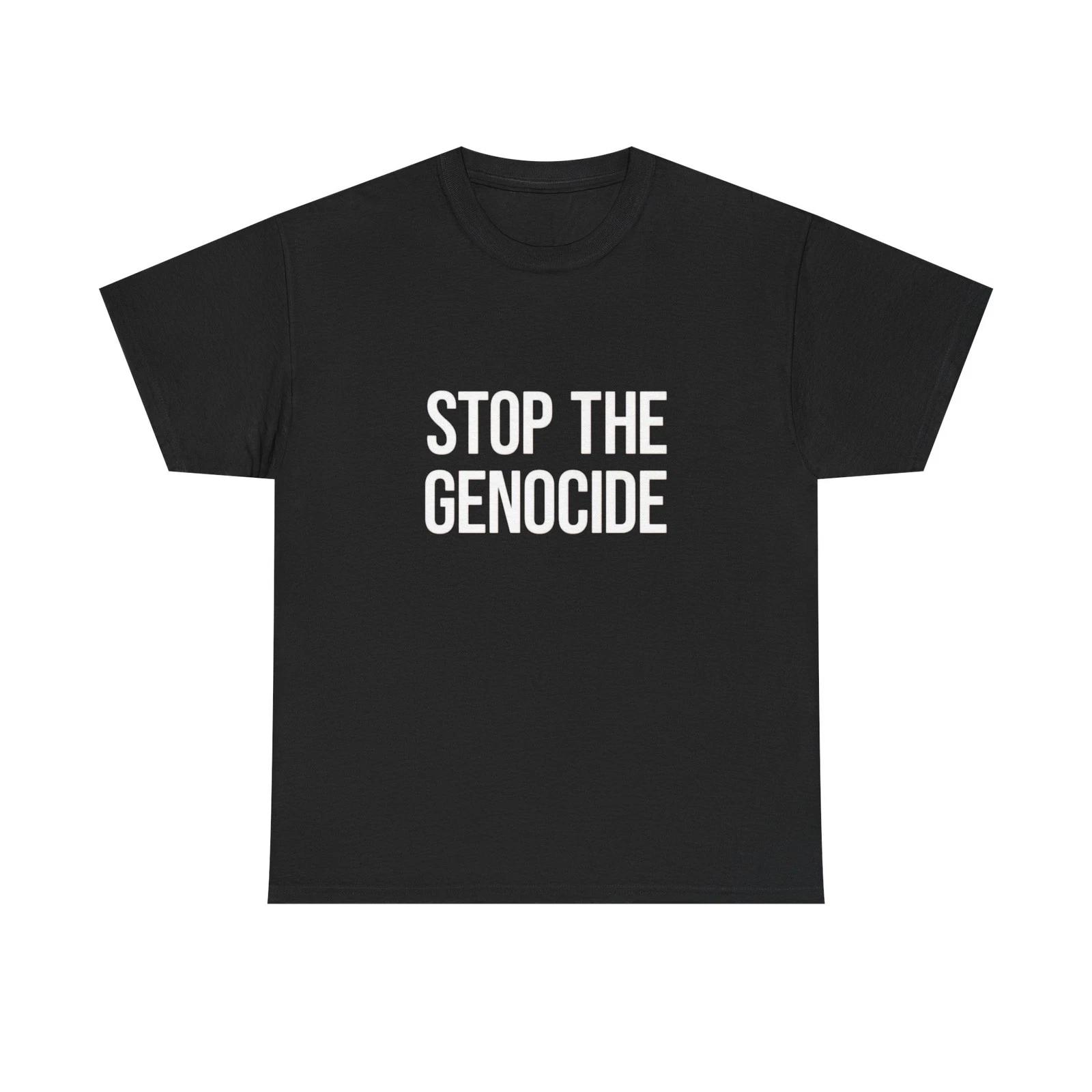 

Stop The Genocide Graphic T Shirt Unisex Heavy Cotton Tee NEW 4XL